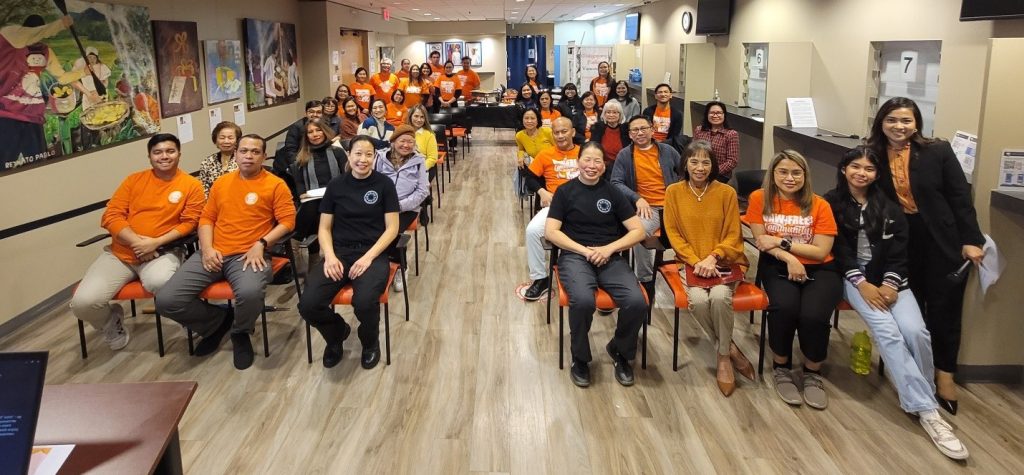 Vancouver Police Department - Women's Personal Safety Team (VPD-WPST) Inspector Colleen Yee and Sergeant Alice Yee pose with members of the Filipino community and Consulate personnel after the workshop. (Photo by Vancouver PCG)
